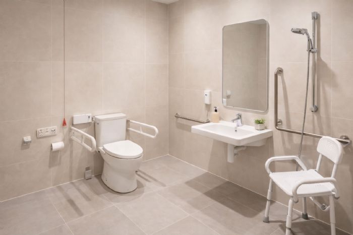 安全又便利的無障礙廁所：關鍵尺寸、規範與施工技巧